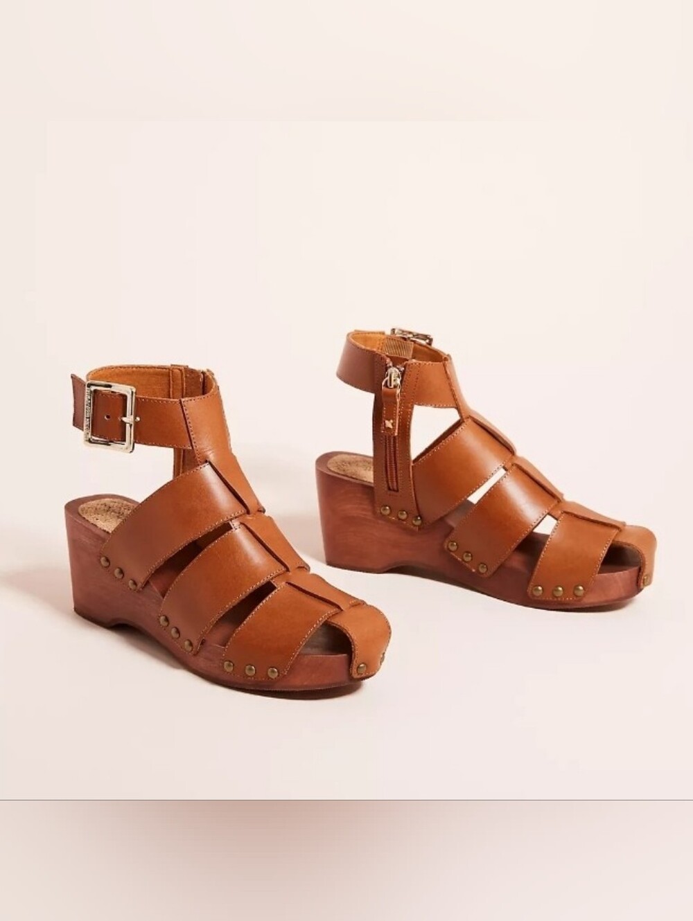 NWB Kelsi Dagger Brooklyn Jasper Sandal in FOX-281 (Tan/Cognac) - SZ 8.5